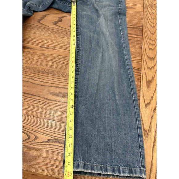 Emporio Armani Men's 36x32 Blue Denim Graffiti Baggy Jeans - Picture 5 of 11